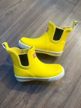 Reima Kids Yellow Rain Boots Waterproof Chelsea Toddler Size 23 Rubber